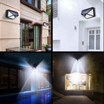 2-Pack: 100-LED Solar Powered Motion Sensor Lights With 270° Wide Angle