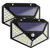 2-Pack: 100-LED Solar Powered Motion Sensor Lights With 270° Wide Angle