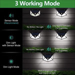 2-Pack: 100-LED Solar Powered Motion Sensor Lights With 270° Wide Angle