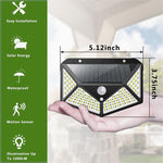 2-Pack: 100-LED Solar Powered Motion Sensor Lights With 270° Wide Angle