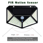 2-Pack: 100-LED Solar Powered Motion Sensor Lights With 270° Wide Angle