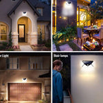 2-Pack: 100-LED Solar Powered Motion Sensor Lights With 270° Wide Angle