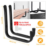 2-Piece: Heavy Duty Garage Storage Hooks Hanger