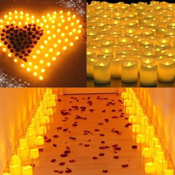 24-Piece: LED Flameless Tea Light Candle