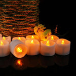 24-Piece: LED Flameless Tea Light Candle