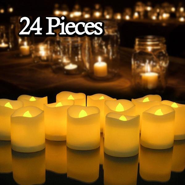 24-Piece: LED Flameless Tea Light Candle