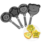 4-Piece Set: Breakfast Egg Omelet Pancake Flip Non-Stick Pan