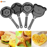 4-Piece Set: Breakfast Egg Omelet Pancake Flip Non-Stick Pan