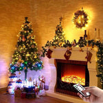 40 Ft. USB Waterproof Remote Control LED Christmas String Lights with 8 Modes