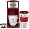 AdirChef Mini Travel Single Serve Coffee Maker & 15 oz. Travel Mug Coffee Tumbler & Reusable Filter