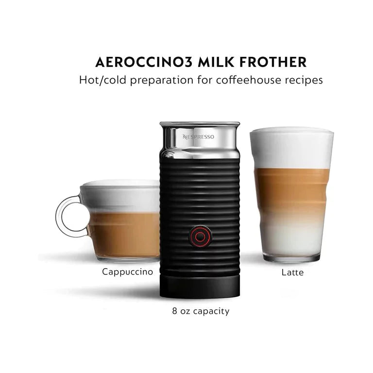 Nespresso Vertuo Next Coffee and Espresso Maker with Aeroccino Milk Frother (Refurbished)