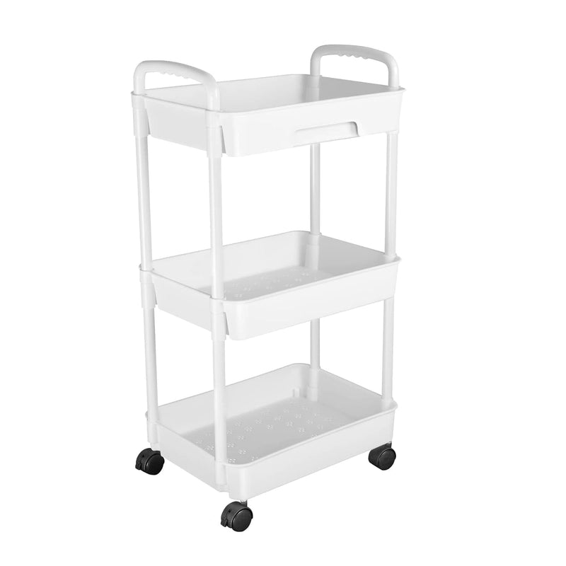 Rolling Utility Cart with Drawer