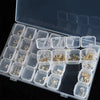 Small 28 Grids Diamond Box Clear Plastic Jewelry Craft Storage Container