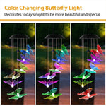 Solar LED Butterfly Wind Chimes