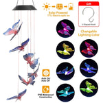 Solar LED Butterfly Wind Chimes