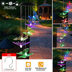 Solar LED Butterfly Wind Chimes