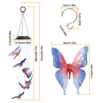 Solar LED Butterfly Wind Chimes