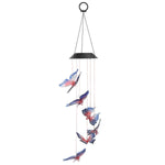 Solar LED Butterfly Wind Chimes