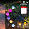 Solar Powered LED Ball Wind Chimes - Color Changing LED String Light