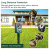 Ultrasonic Animal Repeller IP4 Waterproof Motion Sensor Repellent with Flashing Led Light